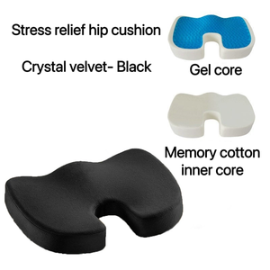 Ergonomics Gel tăng cường Ghế Đệm gối xương cụt chỉnh hình bộ nhớ bọt xe Ghế đệm cho xương đuôi đau Ghế văn phòng Pad - Product Image 4