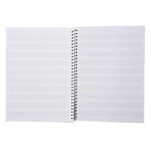 LABON-Cuaderno de hojas de música en espiral, cuaderno de ejercicio de papel, manual, usado para composición de música, escritura de doble cara - Product Image 4