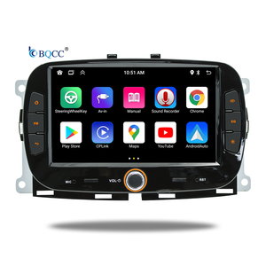 BQCC 2Din 7 pollici Quad Octa core Android 13car radio carplay Android Auto WIFI GPS RDS lettore Auto per Fiat 500 2016-2019 - Product Image 1