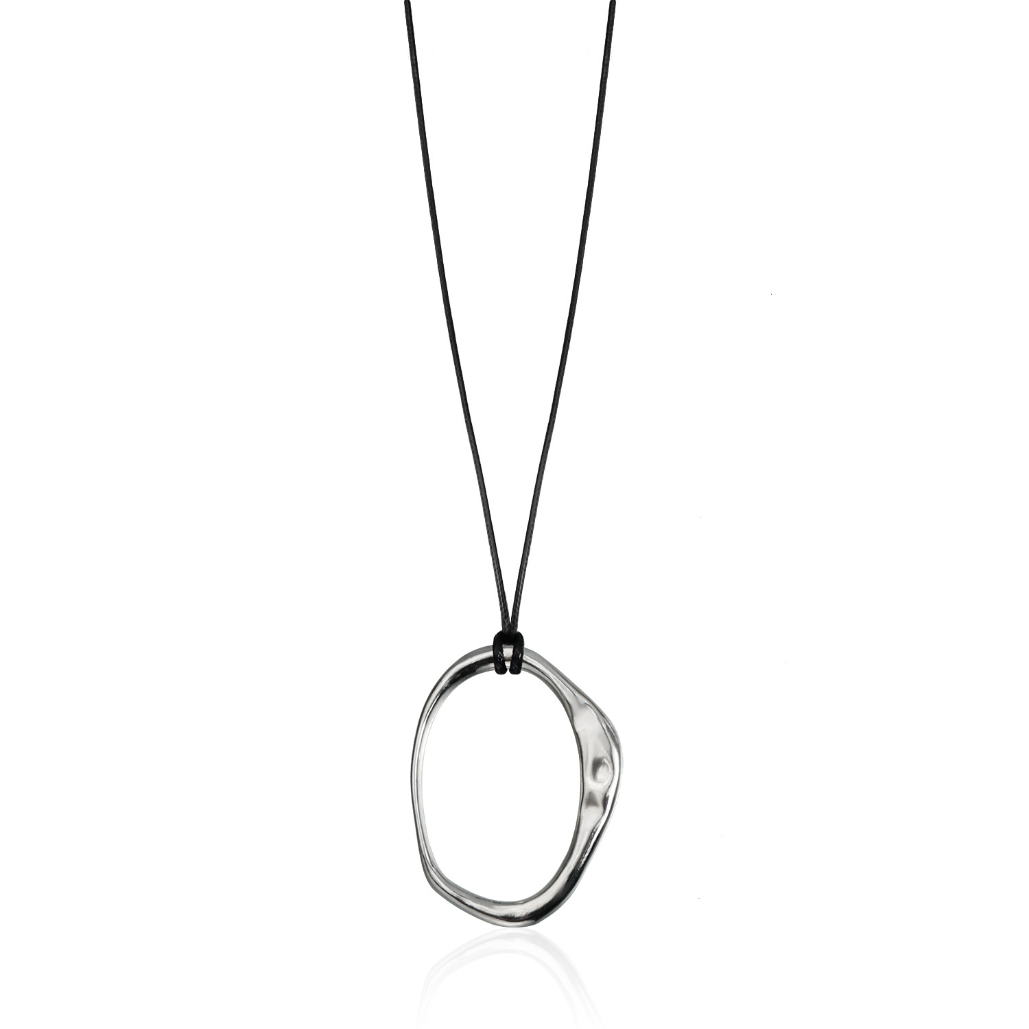 ZW9952 Steel Color Oval Large