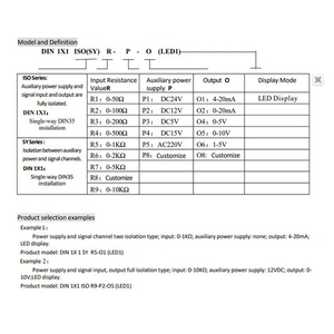 産業用制御信号送信機PLCプログラミングポテンショメータセンサー抵抗4-20mA/0-5V/0-10V出力 - Product Image 6