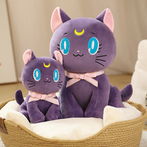 Sevimli karikatür Tsukino Usagi <span class=keywords><strong>Luna</strong></span> şekil hediye için Sailor Moon peluş dolması hayvan oyuncaklar bebek
