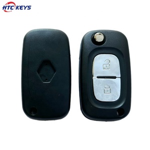R-enaultカーキーケース用オートキー折りたたみ式フリップキーシェル2ボタン - Product Image 4