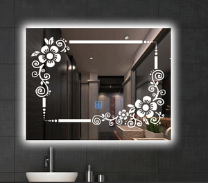 Factory Price Special Modern Various Shapes Screen Touch Control Smart Mirror Front &amp; Backlit <strong>Led</strong> Lights Anti-fog Bath Mirror - Product Image 5