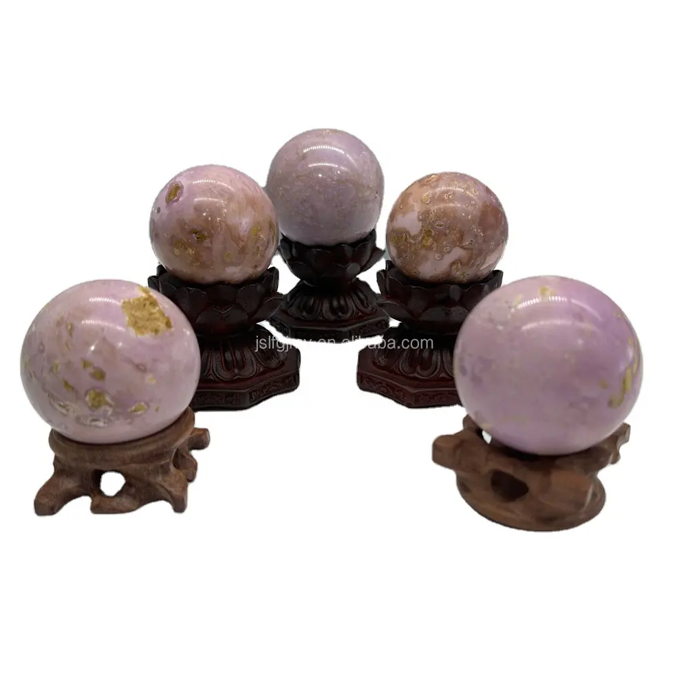 Wholesale spiritual products crystals healing ball natural purple mica spheres for sale