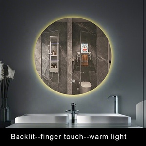 60cm LED Light <strong>Mirror</strong> Touch <strong>Sensor</strong> <strong>Switch</strong> Round Full Length Looking Glass Night Club Defog Smart bluetooth Dressing Table <strong>Mirror</strong> - Product Image 3