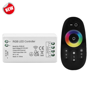 RGB LED контроллер 12A 3 канала диммер с 2,4G радиочастотный беспроводной полный сенсорный пульт дистанционного управления для PWM цвет COB DC 12V 24V - Product Image 2