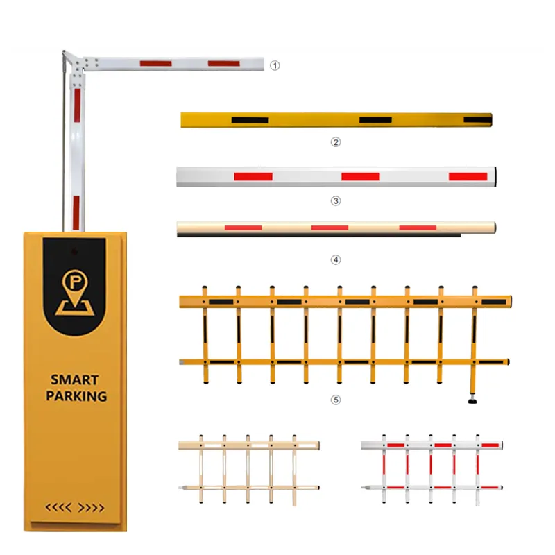 Barrera de pluma Rfid de alta velocidad, puerta automática de Motor de CC, Control remoto, seguridad en carretera, barrera electrónica ajustable para estacionamiento de automóviles