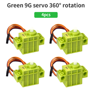 4pcs <strong>Servo</strong> Dual-output Shaft 2KG <strong>Servo</strong> (high Speed) 360&deg; Rotation and Reversal 270&deg; 360&deg; Steering Gear <strong>Servo</strong>