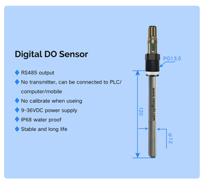 デジタル溶解酸素電極RS485DOスマートセンサーISO 9001溶解酸素DOプローブ - Product Image 3