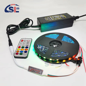 WS2812B WS2811 RGB контроллер 21 клавиша RF пульт дистанционного управления для светодиодных пикселей световая полоса мини 3PIN 5V-24V DC/USB диммеры - Product Image 6