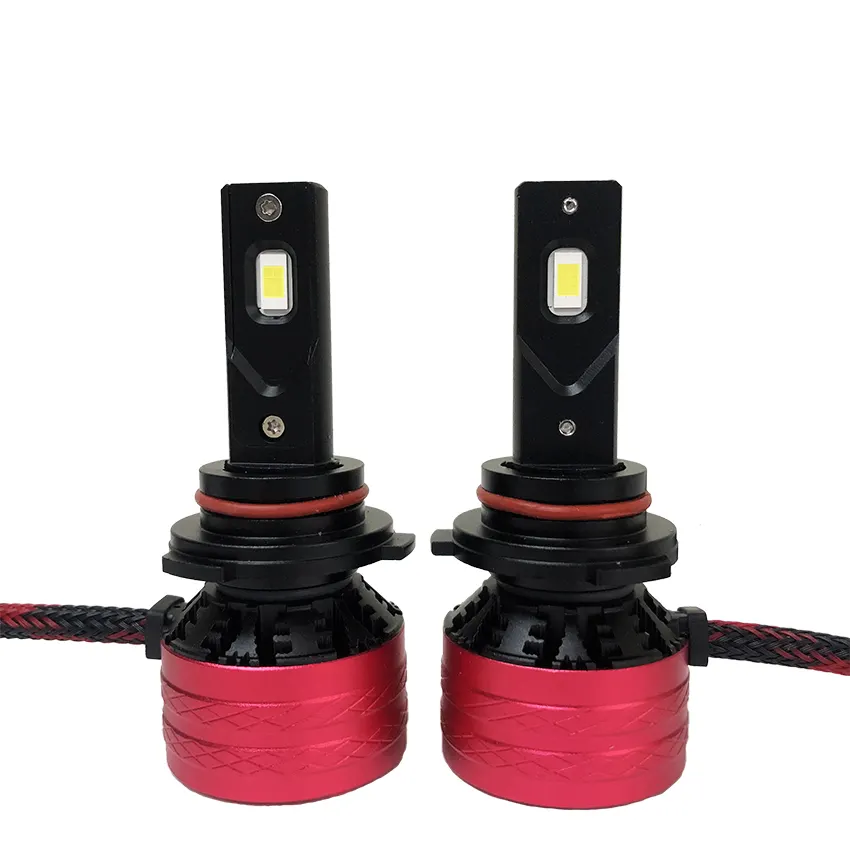 Faróis de LED para carros sem erros, lâmpadas para faróis de feixe único, 9006 9005 H1 H3 H7 9004 9007 H13 80W, para Ford, Toyota, Kia