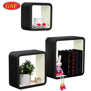 Мебель для гостиной на заказ, 3 шт., квадратная деревянная стена из ДВП, кубическая выставочная полка - Product Image 1