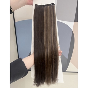 Toptan özel perulu Remy saç düz atkı saf renk kalın ve sağlıklı manikür ile bozulmamış Styling için - Product Image 1