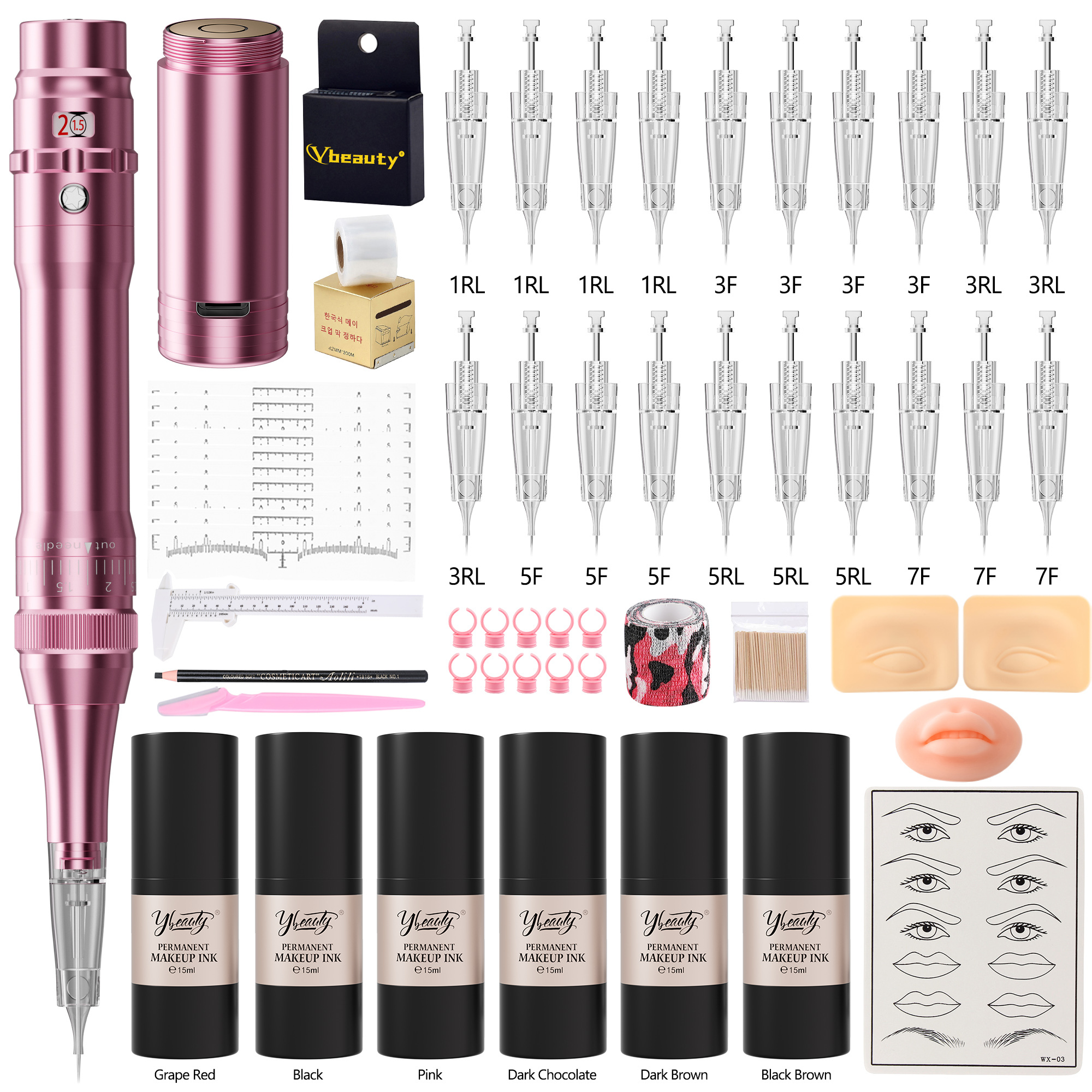 Ensemble en or rose