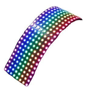 Modulo led pixel light led flessibile full magic color RGB mini pixel screen WS2812B schermo a matrice di punti 8x32 16x16 8x8 - Product Image 1