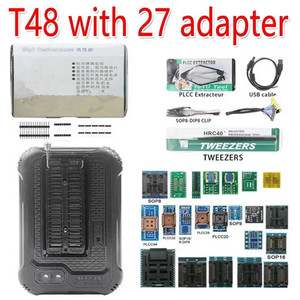 Programador T48 original de alto rendimiento con adaptadores 31000 + IC para EPROM/MCU/SPI/Nor/NAND Flash/EMMC/ IC TESTER