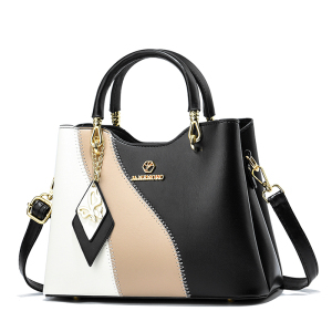 White with black