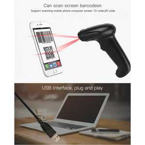 Xkancode 2D Wired Image <strong>QR</strong> <strong>Code</strong> Barcode Scanner <strong>Scanning</strong> Printed and On-screen bar <strong>Code</strong> with USB COM and RS232 Port