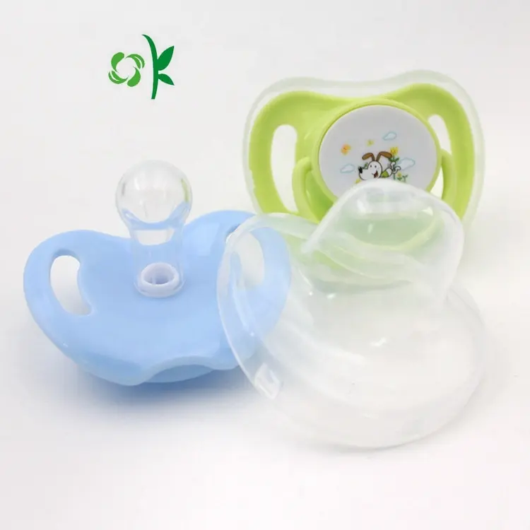 OKSILICONE forniture per l'alimentazione del bambino personalizzate di alta qualità ciuccio per neonato in Silicone a testa tonda per succhietto del sonno del bambino