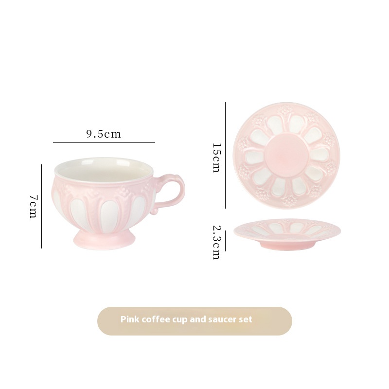 Rosa (tazas y platillos)