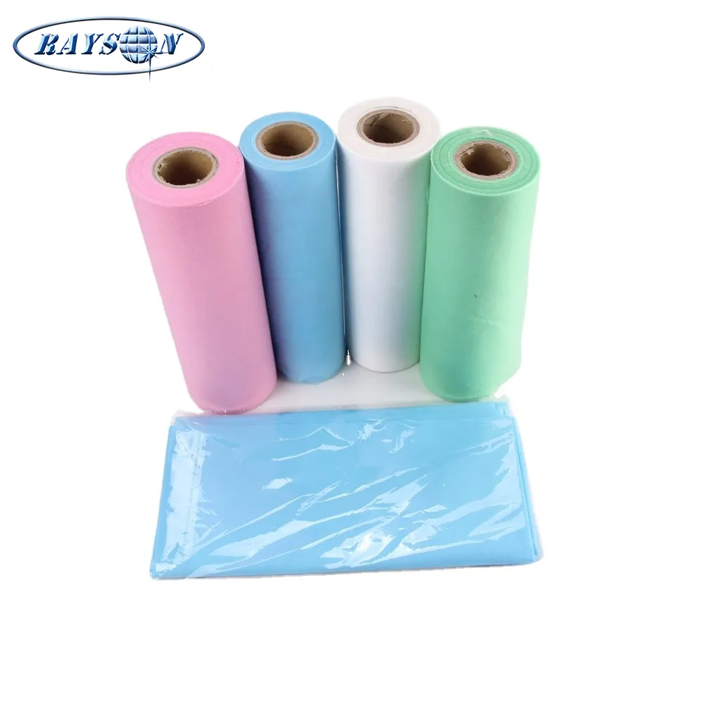 Waterproof Non woven Fabric PP+PE medical material / smms nonwoven fabric / 22g pp spunbond sms non woven fabric