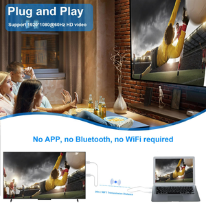 SY 1080P 164英尺/50M 5G/<span class=keywords><strong>2.4G</strong></span> HDMI无线发射器接收器适配器加密狗套件迷你30M 50m无线HDMI扩展器