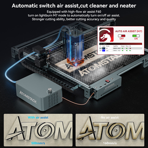 ATOMSTACK entrega rápida A40pro V2 pequeña máquina de grabado de Metal tubo láser 40W alta precisión potencia cortador láser de madera grabador - Product Image 4
