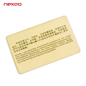 Estampación de papel de aluminio, código de barras y código de QR para tarjetas de madera - Product Image 3