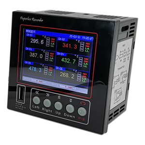 MPR600:0.2% ユニバーサルデジタル6チャンネル4-20maPT100熱電対ペーパーレス温度および湿度データロガー (USB RSS485付き) - Product Image 1