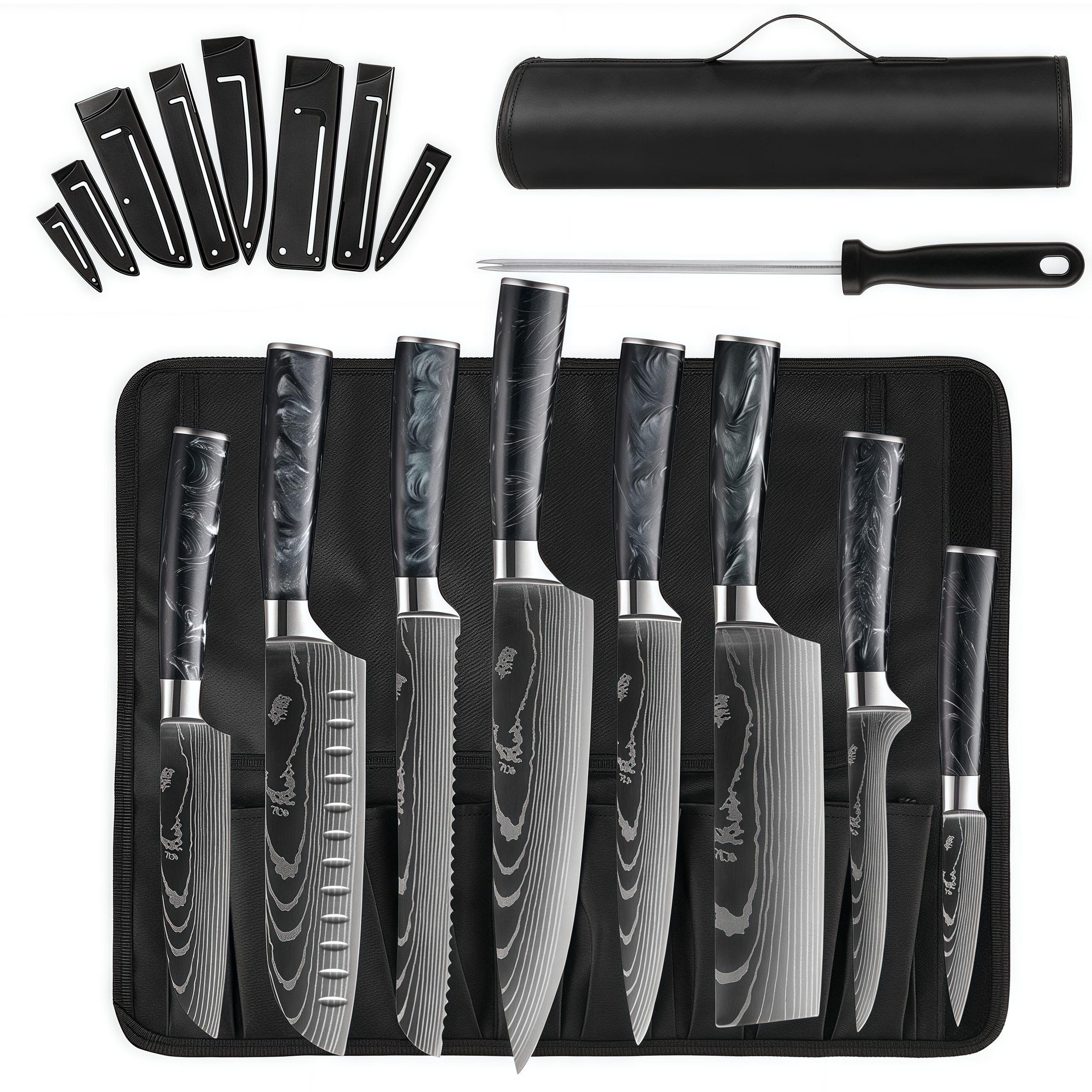 Oxford cloth black resin 11 piece set