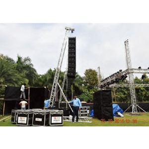 Traliccio di illuminazione DJ con sistema di altoparlanti line array per eventi truss - Product Image 6