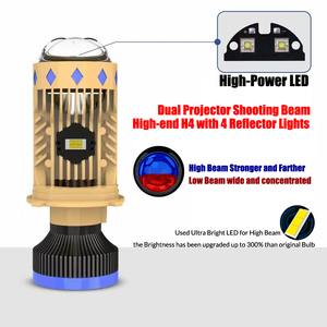 Y7 Y8 LED H4 Headlight Projector Lens 12V CSP Chips T8 Headlamp Bulb LED Mini Lens H4 - Product Image 4