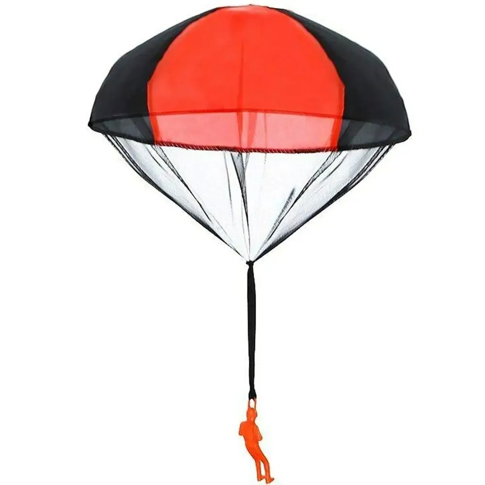 2024 Outdoor Sports Play Flying Small Toy Hand Throwing Mini Figure Soldier Parachute bike motorcycle umbrella wholesale