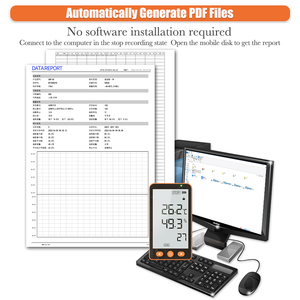 Controlador de temperatura del termostato del registrador de datos para controlador de temperatura y humedad