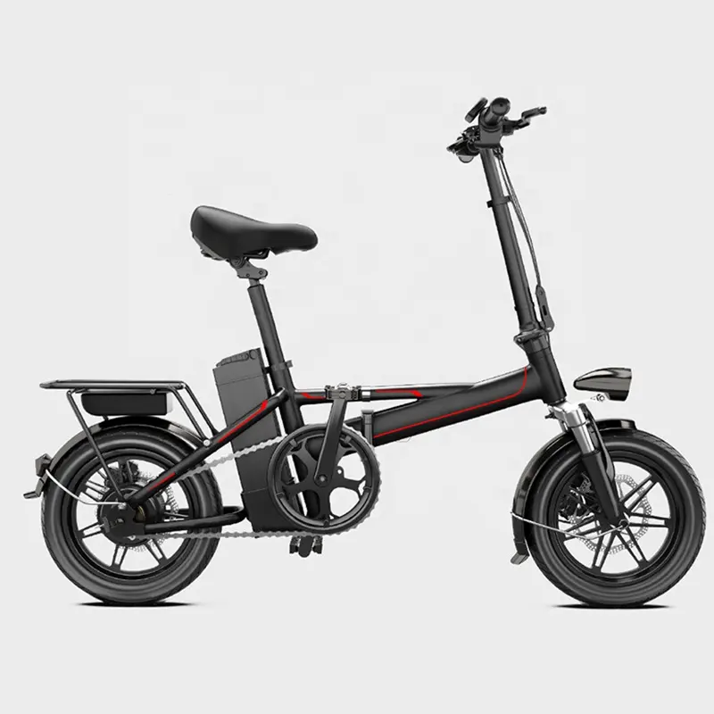 Mini vélo électrique pliable de 14 pouces, 48v, 350W, avec batterie au Lithium, pour adultes, usine chinoise