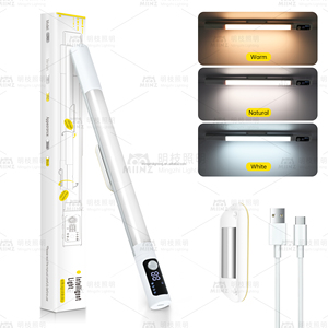 Luz LED recargable por USB para gabinete con sensor de movimiento para cocina, sala de estar, baño o armario - Product Image 1