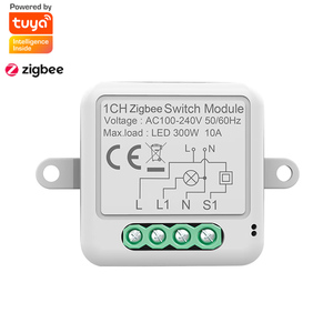 Mini interruptor inalámbrico Universal Tuya ZigBee 1 2 3 4 Gang 10A, módulo de interruptor inteligente para casa inteligente DIY - Product Image 1