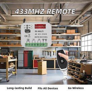 433MHz telecomando Wireless DC 12V alimentatore a 4 pulsanti tastiera in silicone funzione di temperatura intelligente per l'apprendimento uso Garage - Product Image 2