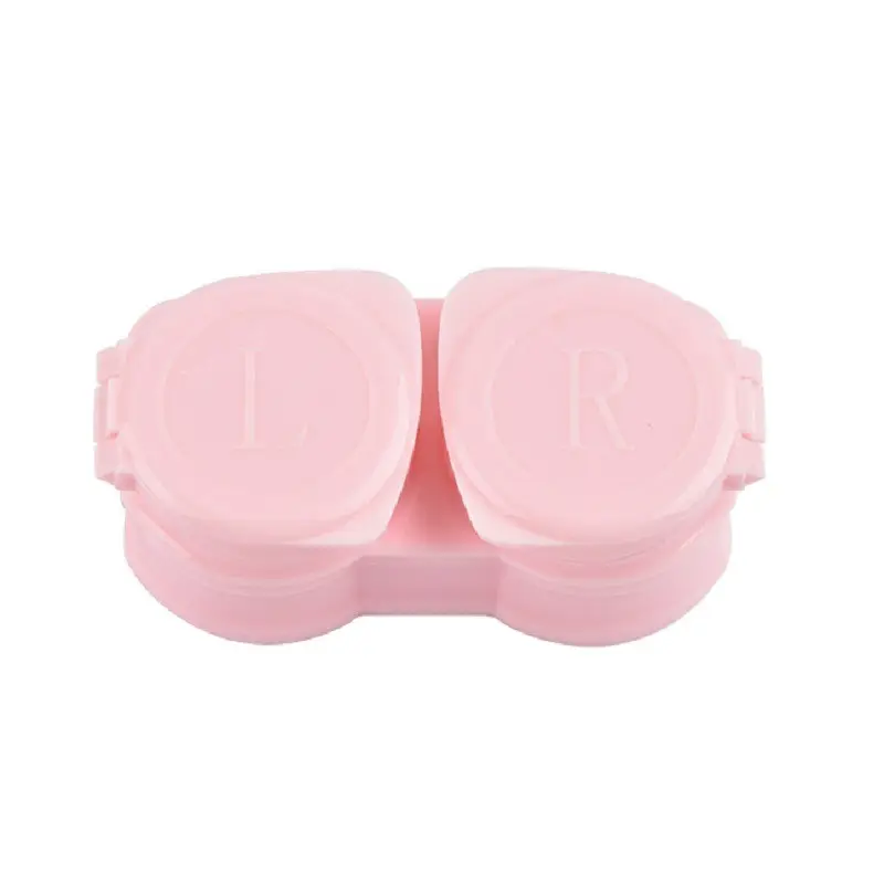 6*2,8*2,3 cm colorido PP plástico Macaron tapa superior abatible caja de lentes de contacto vacía portátil lindo estuche de lentes de contacto de colores