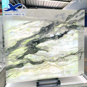לוח שיש טבעי עם תאורה אחורית ספר תואם אוניקס רקע טלוויזיה דקורטיבית עיצוב פנים קיר אריחי שיש העליון