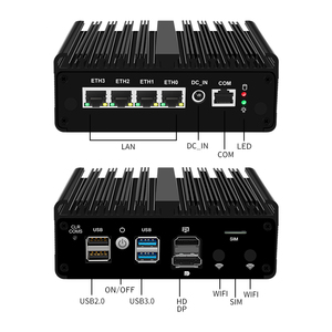 12th Gen N150 N100 Mini PC 4 LAN N6000 N5105 J4125 NVMe Fanless Mini Computer Proxmox PfSense Box 2,5G Firewall Router - Product Image 5