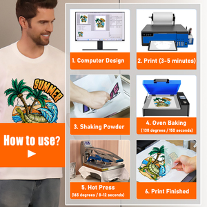 A4 DTF yazıcı doğrudan Film T-shirt DIY yazıcı DTF transferler masaüstü DTF yazıcı XP600 kafa ile - Product Image 2