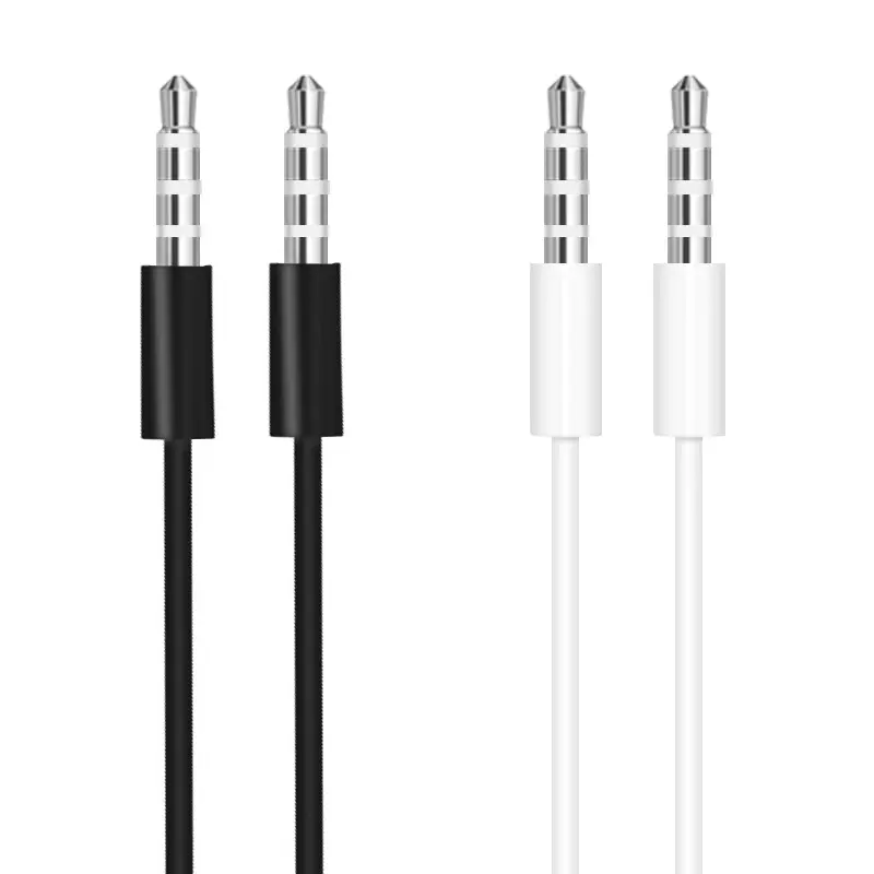 4 Liên kết Dây 3.5Mm Để 3.5Mm Jack Headphone Stereo Âm Thanh Mic Nam Để Nam Cáp Dây Chuyển Đổi Cáp Đối Với Samsung iPhone Huawei