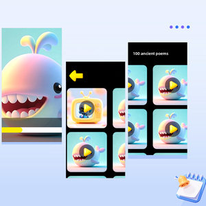 Apprendimento multilingue Tablet AI fotocamera per bambini bilingue inglese cinese Tutor con funzione di scansione matematica 4G - Product Image 3