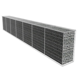 Galvanizli korozyon önleyici kaynaklı <span class=keywords><strong>Gabion</strong></span> kafesleri bahçe peyzaj dekorasyon galvanizli manzara kavisli bariyer <span class=keywords><strong>Gabion</strong></span> duvarları - Product Image 5