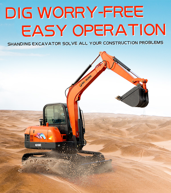 Mini digger crawler excavator for farm