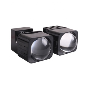 Süper parlak 40W 5000K yüksek düşük işın 1.5 inç Mini LED modülü Lens far BI LED projektör Lens motosiklet far ampuller - Product Image 1
