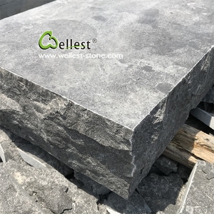 Dark Gray Blue Đá Vôi Cảnh Quan Vườn Khối Đá Đá Bước Và Steppers Cầu Thang Tread Trường Hợp - Product Image 4