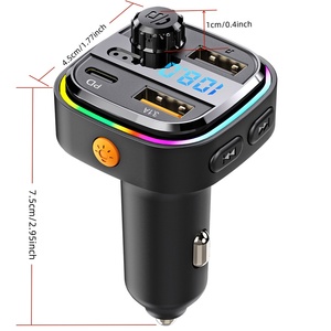 เครื่องเล่น MP3ในรถยนต์แบบไร้สายเครื่องส่งสัญญาณ FM 3.1A USB คู่ PD 25W - Product Image 1